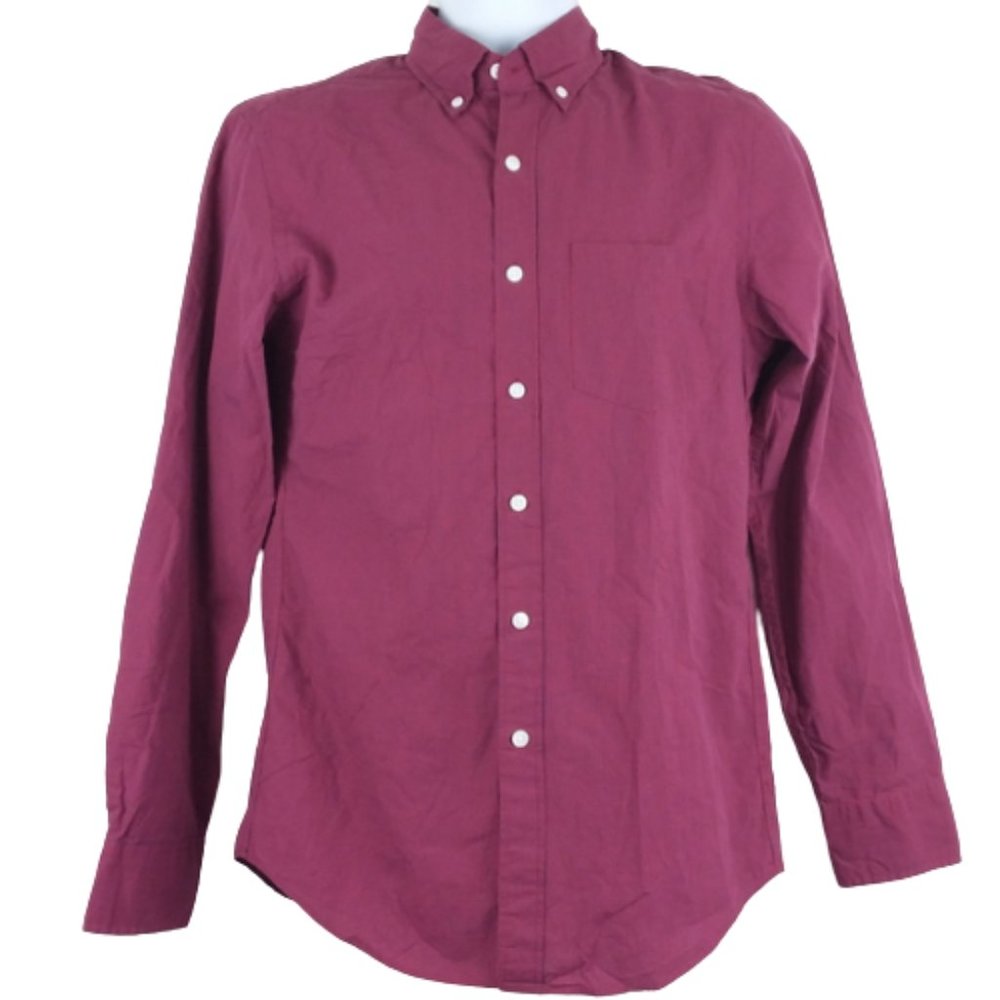 J.Crew Sm Slim Fit Shirt Button Front L/S Red Blue